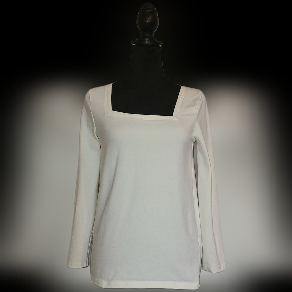 J Crew Square Neck Tee